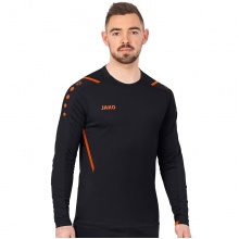 JAKO Langarmshirt (Sweat) Challenge - optimale Bewegungsfreiheit - schwarz/orange Herren