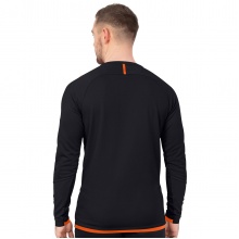 JAKO Langarmshirt (Sweat) Challenge - optimale Bewegungsfreiheit - schwarz/orange Herren