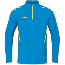 JAKO Langarmshirt Ziptop Challenge - Fleece-Innenseite, Zip-Reissverschluss - hellblau Jungen