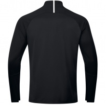 JAKO Langarmshirt Ziptop Challenge - Fleece-Innenseite, Zip-Reissverschluss - schwarz/weiss Jungen