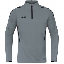 JAKO Langarmshirt Ziptop Challenge - Fleece-Innenseite, Zip-Reissverschluss - dunkelgrau Jungen