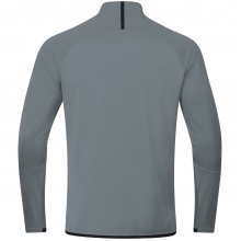 JAKO Langarmshirt Ziptop Challenge - Fleece-Innenseite, Zip-Reissverschluss - dunkelgrau Jungen