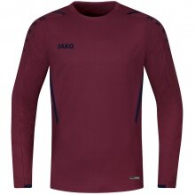 JAKO Langarmshirt (Sweat) Challenge - optimale Bewegungsfreiheit - weinrot Jungen