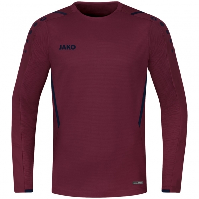 JAKO Langarmshirt (Sweat) Challenge - optimale Bewegungsfreiheit - weinrot Jungen