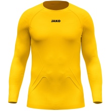 JAKO Langarmshirt Lightweight (maximale Bewegungsfreiheit, nahtlos) Unterwäsche gelb Herren