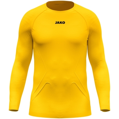 JAKO Langarmshirt Lightweight (maximale Bewegungsfreiheit, nahtlos) Unterwäsche gelb Herren