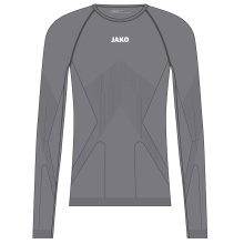 JAKO Langarmshirt Lightweight (maximale Bewegungsfreiheit, nahtlos) Unterwäsche grau Herren