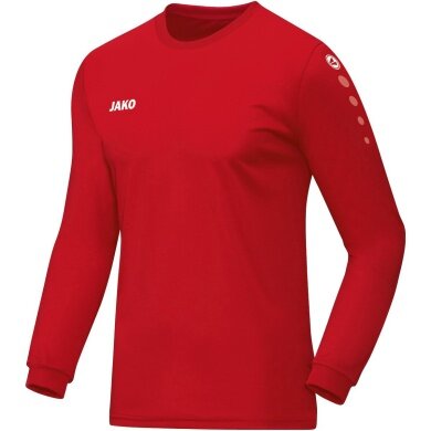 JAKO Sport-Langarmshirt Trikot Team (100% Polyester) rot Herren