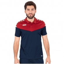 JAKO Sport-Polo Champ 2.0 (100% Polyester) marineblau/rot Herren