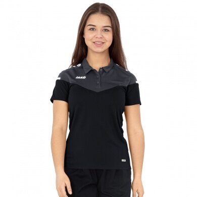 JAKO Sport-Polo Champ 2.0 (100% Polyester) schwarz Damen