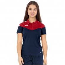 JAKO Sport-Polo Champ 2.0 (100% Polyester) marine/rot Damen