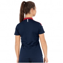 JAKO Sport-Polo Champ 2.0 (100% Polyester) marine/rot Damen