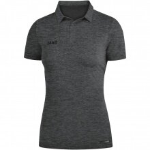 JAKO Sport/Freizeit Polo Premium Basics (Polyester-Stretch-Jersey) dunkelgrau meliert Damen