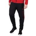 JAKO Trainingshose (Polyesterhose) Challenge (100% Polyester) lang schwarz/rot Herren