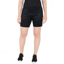 JAKO Trainingshose Short Challenge - sportiver Schnitt, melange Optik - schwarz meliert Damen