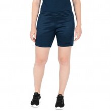 JAKO Trainingshose Short Challenge - sportiver Schnitt, melange Optik - blau meliert Damen