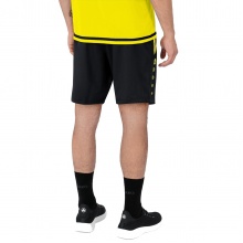 JAKO Sporthose Short Competition 2.0 mit Reißverschluss kurz schwarz/neongelb Herren