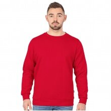 JAKO Langarmshirt Sweat Organic (Freizeit, Bio-Baumwolle) rot Herren