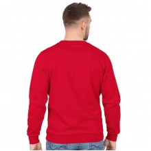 JAKO Langarmshirt Sweat Organic (Freizeit, Bio-Baumwolle) rot Herren