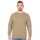 JAKO Langarmshirt Sweat Organic (Freizeit, Bio-Baumwolle) sandbraun Herren