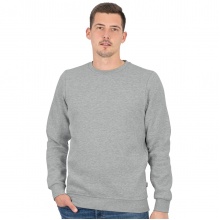 JAKO Langarmshirt Sweat Organic (Freizeit, Bio-Baumwolle) hellgrau Herren