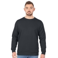 JAKO Langarmshirt Sweat Organic (Freizeit, Bio-Baumwolle) anthrazitgrau Herren