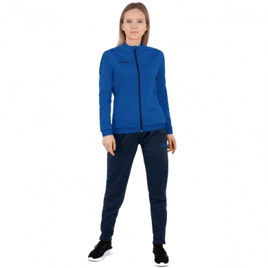 JAKO Trainingsanzug Polyester Challenge (Jacke und Hose) royal/dunkelblau Damen