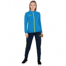 JAKO Trainingsanzug Polyester Challenge (Jacke und Hose) hellblau/dunkelblau Damen