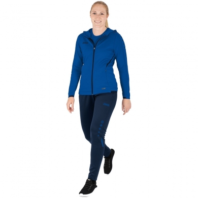 JAKO Trainingsanzug Challenge mit Kapuze (Jacke und Hose) royal/dunkelblau Damen