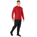 JAKO Trainingsanzug Polyester Challenge (Jacke und Hose) rot/schwarz Herren