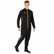 JAKO Trainingsanzug Polyester Challenge (Jacke und Hose) schwarz/gelb Herren