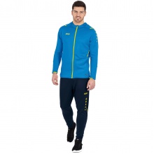 JAKO Trainingsanzug Challenge mit Kapuze (Jacke und Hose) hellblau/dunkelblau Herren