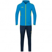 JAKO Trainingsanzug Challenge mit Kapuze (Jacke und Hose) hellblau/dunkelblau Jungen