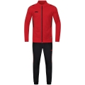 JAKO Trainingsanzug Polyester Challenge (Jacke und Hose) rot/schwarz Jungen