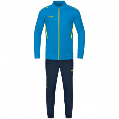 JAKO Trainingsanzug Polyester Challenge (Jacke und Hose) hellblau/dunkelblau Jungen