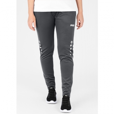 JAKO Trainingshose Pant Challenge (Double-Stretch-Knit, atmungsaktiv, hoher Tragekomfort) lang anthrazit/weiss Damen