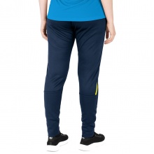 JAKO Trainingshose Pant Challenge (Double-Stretch-Knit, atmungsaktiv, hoher Tragekomfort) lang dunkelblau/gelb Damen