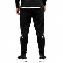 JAKO Trainingshose Pant Challenge (Double-Stretch-Knit, atmungsaktiv, hoher Tragekomfort) lang schwarz/weiss Herren