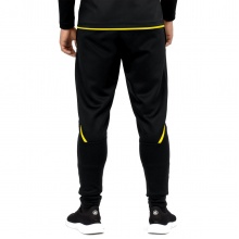 JAKO Trainingshose Pant Challenge (Double-Stretch-Knit, atmungsaktiv, hoher Tragekomfort) lang schwarz/gelb Herren