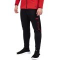 JAKO Trainingshose Pant Challenge (Double-Stretch-Knit, atmungsaktiv, hoher Tragekomfort) lang schwarz/rot Herren