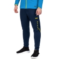 JAKO Trainingshose Pant Challenge (Double-Stretch-Knit, atmungsaktiv, hoher Tragekomfort) lang dunkelblau/gelb Herren