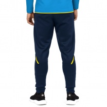 JAKO Trainingshose Pant Challenge (Double-Stretch-Knit, atmungsaktiv, hoher Tragekomfort) lang dunkelblau/gelb Herren