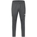 JAKO Trainingshose Pant Challenge (Double-Stretch-Knit, atmungsaktiv, hoher Tragekomfort) lang anthrazit/weiss Kinder