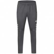 JAKO Trainingshose Pant Challenge (Double-Stretch-Knit, atmungsaktiv, hoher Tragekomfort) lang anthrazit/weiss Kinder