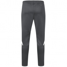 JAKO Trainingshose Pant Challenge (Double-Stretch-Knit, atmungsaktiv, hoher Tragekomfort) lang anthrazit/weiss Kinder