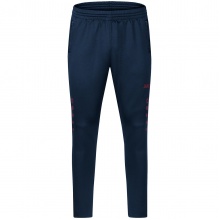 JAKO Trainingshose Pant Challenge (Double-Stretch-Knit, atmungsaktiv, hoher Tragekomfort) lang dunkelblau/rot Kinder