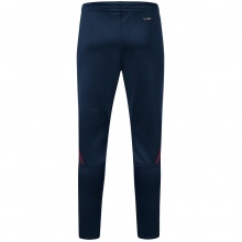 JAKO Trainingshose Pant Challenge (Double-Stretch-Knit, atmungsaktiv, hoher Tragekomfort) lang dunkelblau/rot Kinder