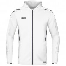 JAKO Trainingsjacke Challenge mit Kapuze weiss Jungen