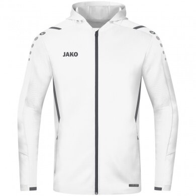 JAKO Trainingsjacke Challenge mit Kapuze weiss Jungen