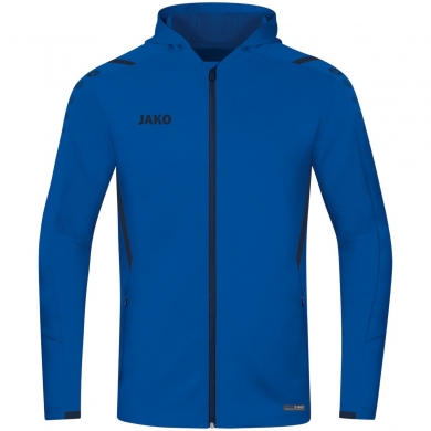 JAKO Trainingsjacke Challenge mit Kapuze royalblau Jungen